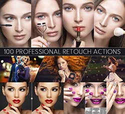 极品PS动作－磨皮润肤(100个合集)：100 Professional Retouch Actions